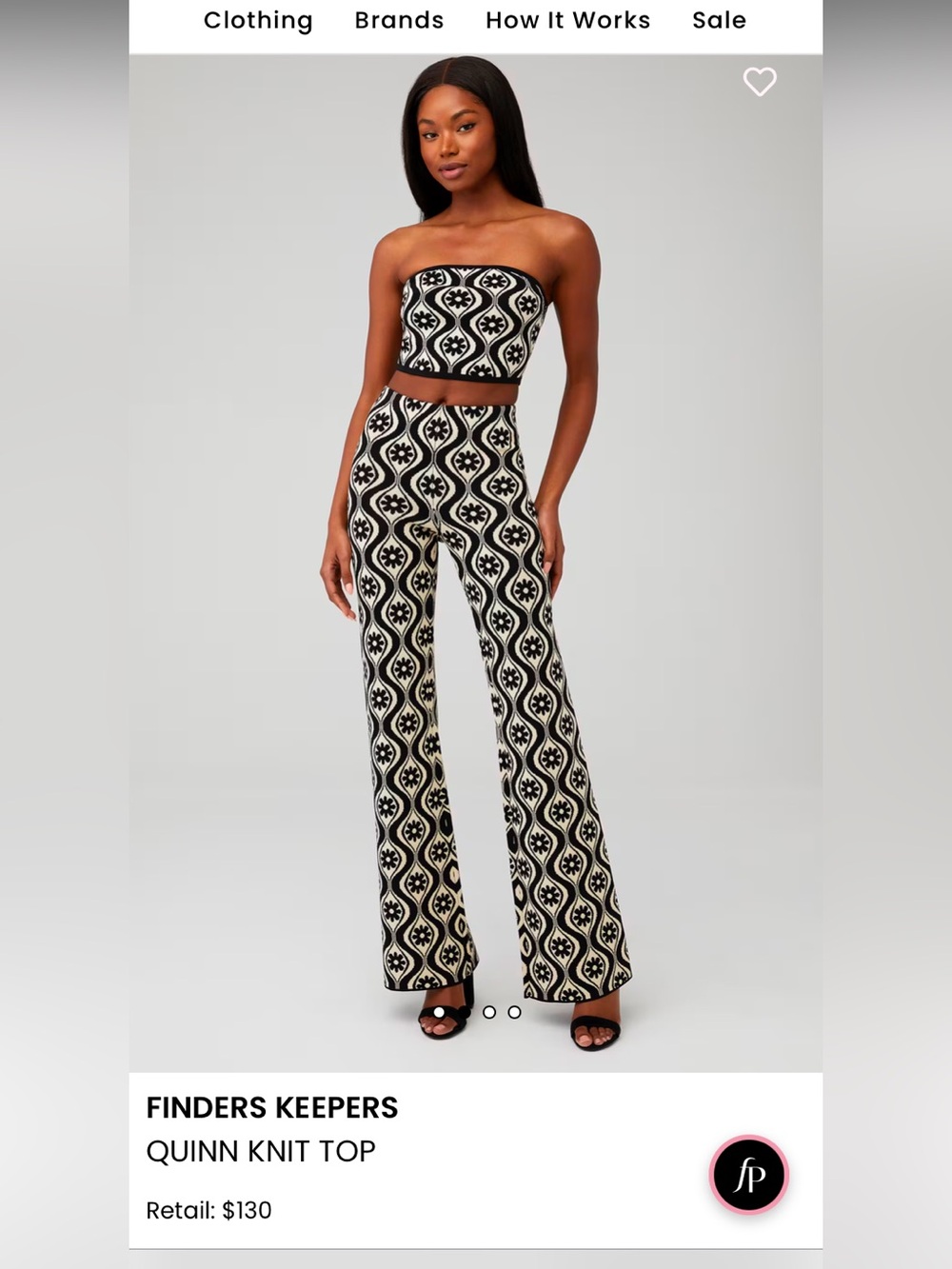 Apres ski outfit finders keepers black and white 4 piece knit pant set - Picture 9 of 10